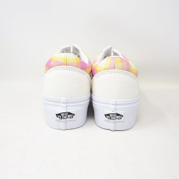 Vans Old Skool Stackform Platform Shoe Sneaker Pastel Plaid Mens 7.5 / Womens 9 - Picture 6 of 12
